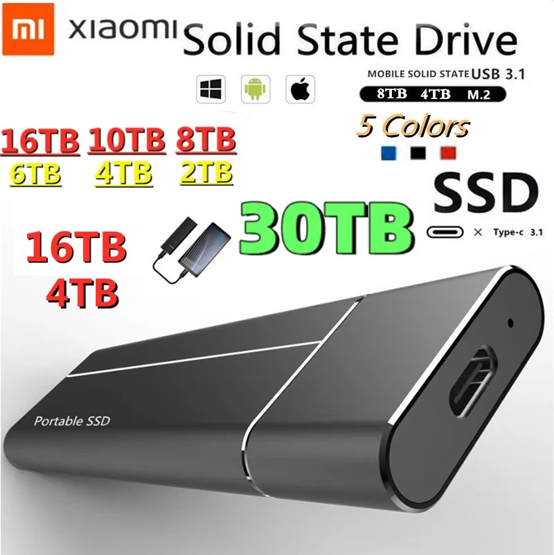 Xiaomi 500gb 1tb Highspeed Portable Ssd 16tb 8tb 4tb 2tb External
