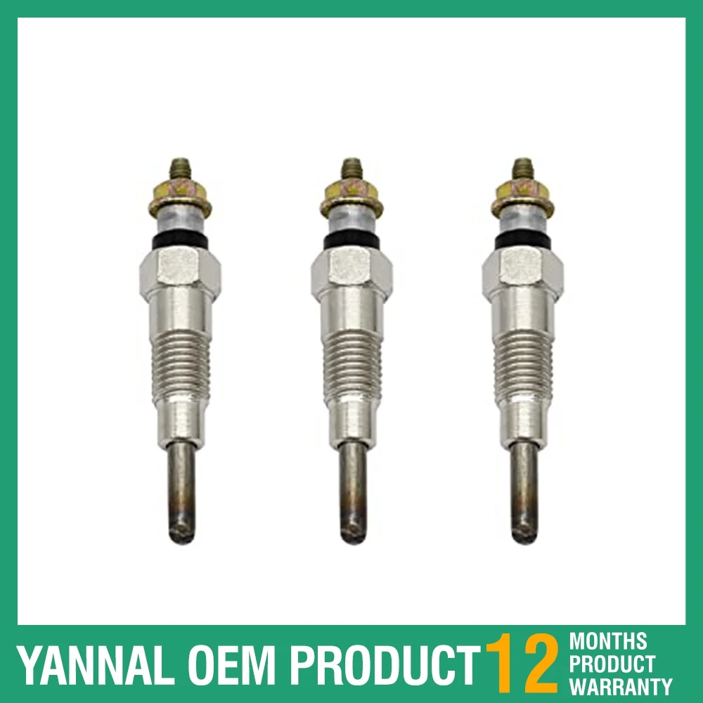 Glow Plug FITS Yanmar 3TN66C 3TN66UJ 3TNA72UJ 3TNA72UJ3 3TNA72UK 3TNE74