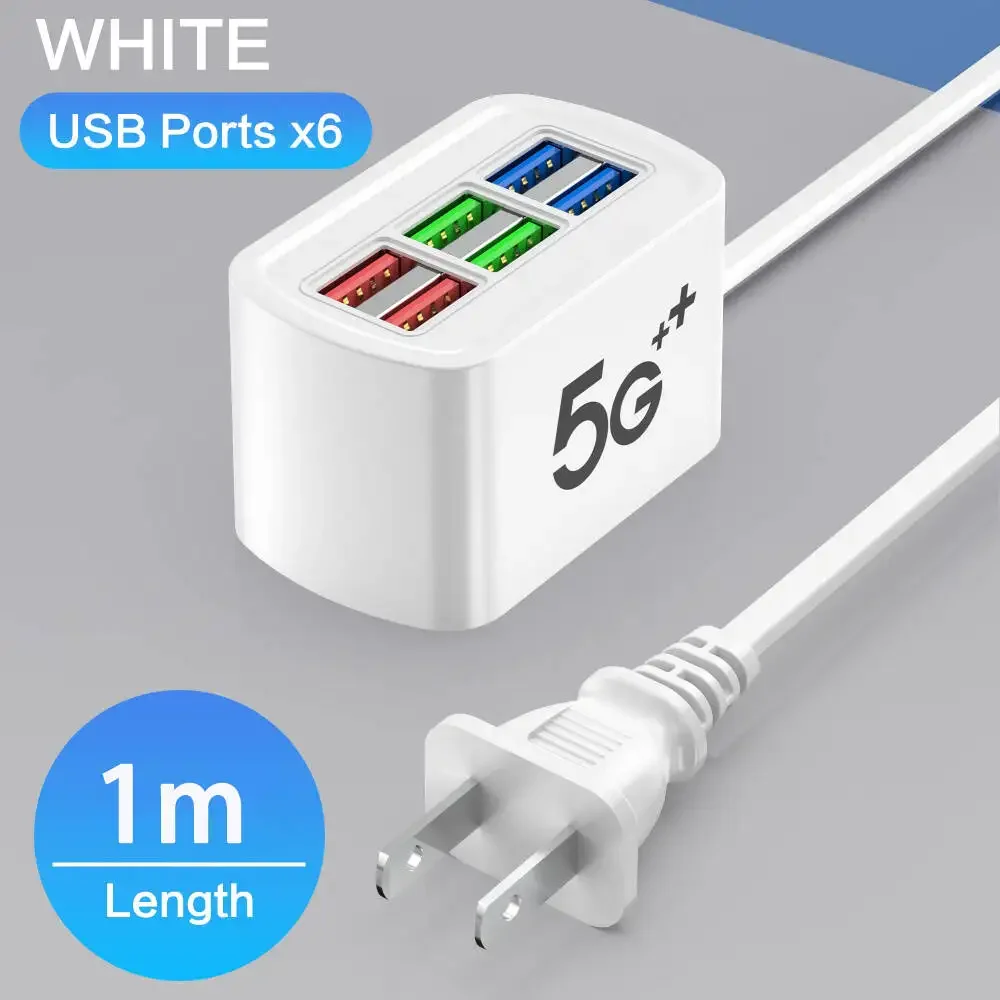 USB Charger Socket Multi Port Fast Charging Charger Power Adapter For iPhone Sam