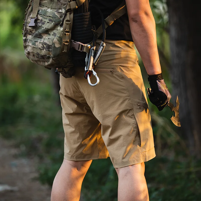 Outdoor Sports Quick Drying Shorts Men's Summer Loose Breathable Multi-pockets Cargo Shorts Sportswear