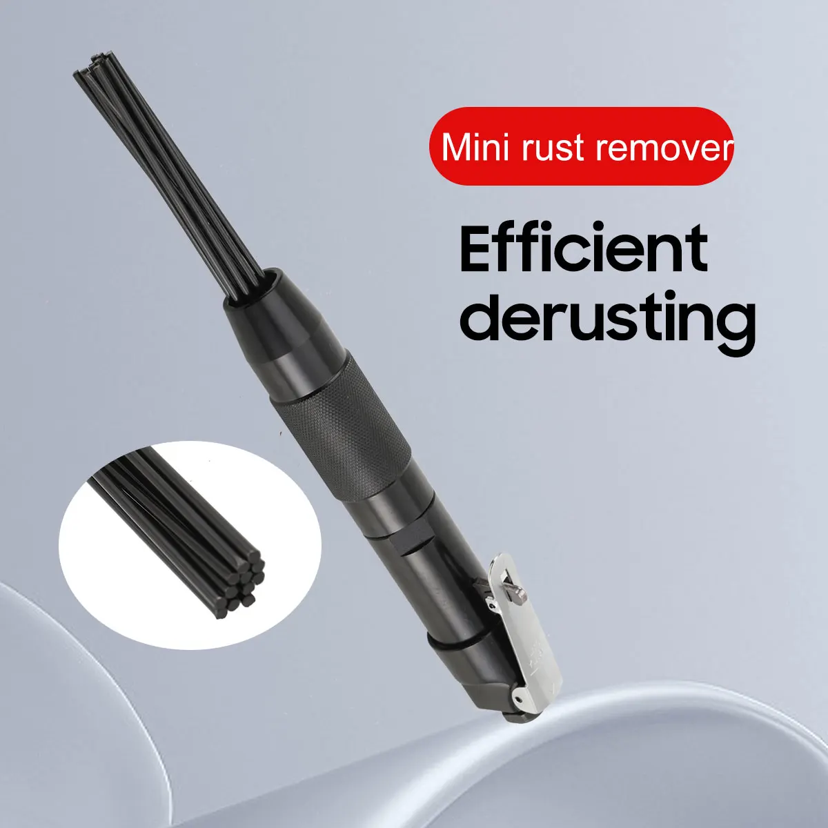 3mm Pneumatischer Rostentferner 4000 BPM Pneumatischer Rostentferner für Rost, Korrosion, Kohlenstoffstahl, Luftdruck-Schweißgeräte – Detail 6
