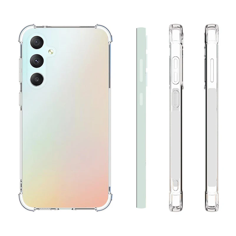 Custodia A Cuscino D'Aria Per Samsung Galaxy S23 Fe S23Fe 5G Airbag Cover Posteriore In Silicone Tpu Trasparente Per Samsung S23 Fe S23Fe 2023