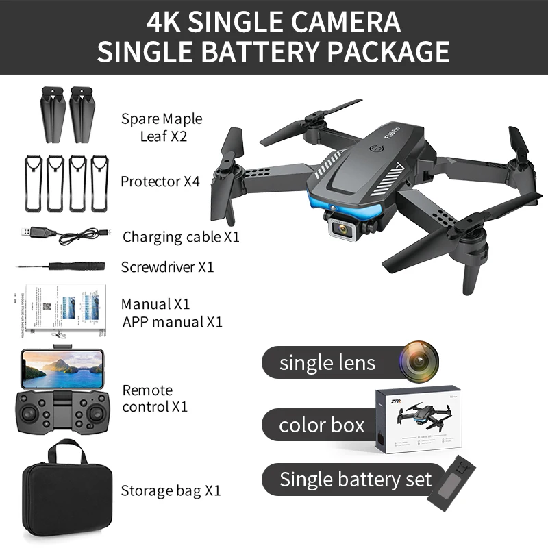 F185 Foldable Drone HD 4K Dual-camera Aerial Camera Obstacle Avoidance Quadcopter Long-endurance Remote Control Aircraft foldable fpv wifi rc quadcopter remote control drone RC Quadcopter