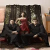 Fleece Blanket Sofa Winter Warm The B-Vampire B-Diaries Fluffy Soft Blankets Microfiber Bedding King Size Bed Camping Nap Throws 3