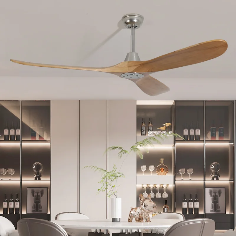 60 inch walnut solid wood ceiling fan retro American style home restaurant hanging fan industrial and commercial outdoor