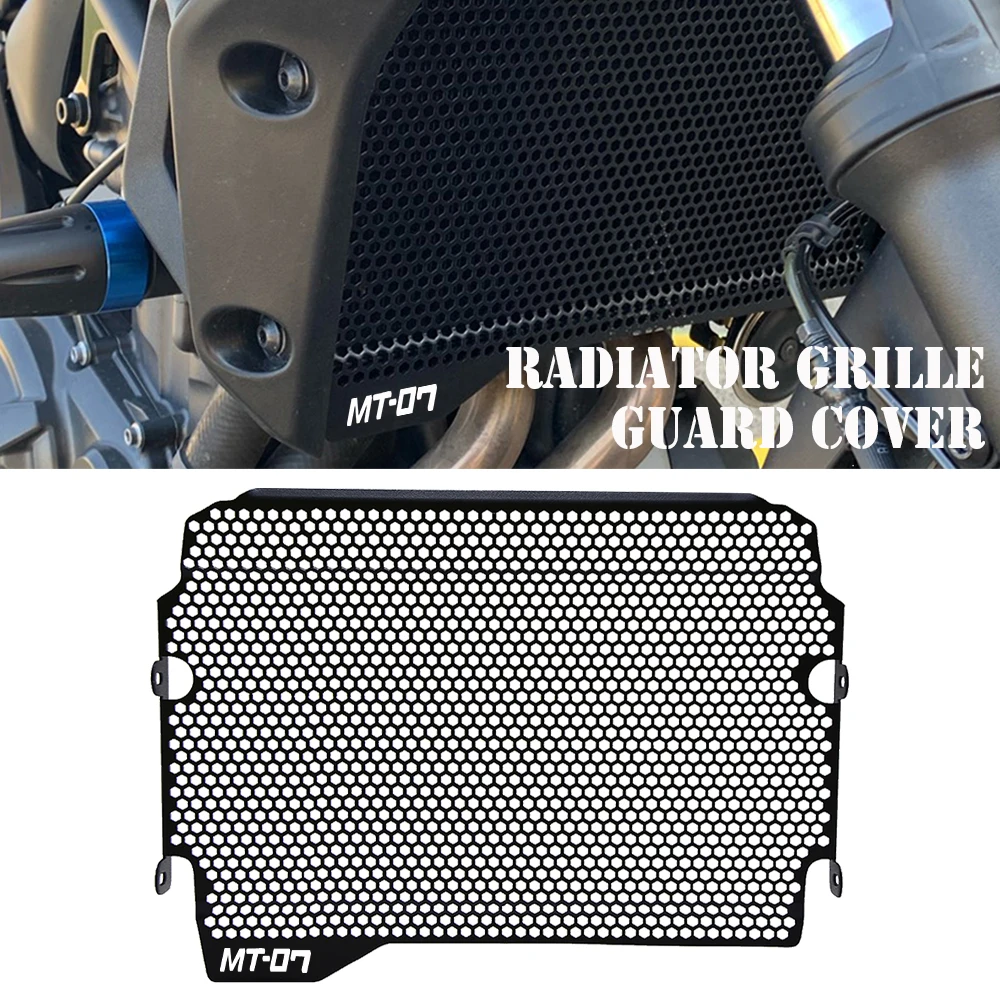 

For Yamaha FZ07 FZ 07 FZ-07 2018 2019 2020 2021-2023 Motorcycle Accessories CNC Aluminum Radiator Grille Guard Cover FZ07 LOGO