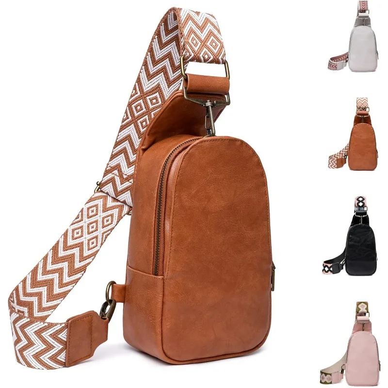 Sac de poitrine, sac banane, sac à bandoulière, petit sac à dos multifonctionnel pour femmes, idéal pour le cyclisme