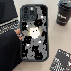 Funda de Silicona para Teléfono de Gato de Caricatura Adorable