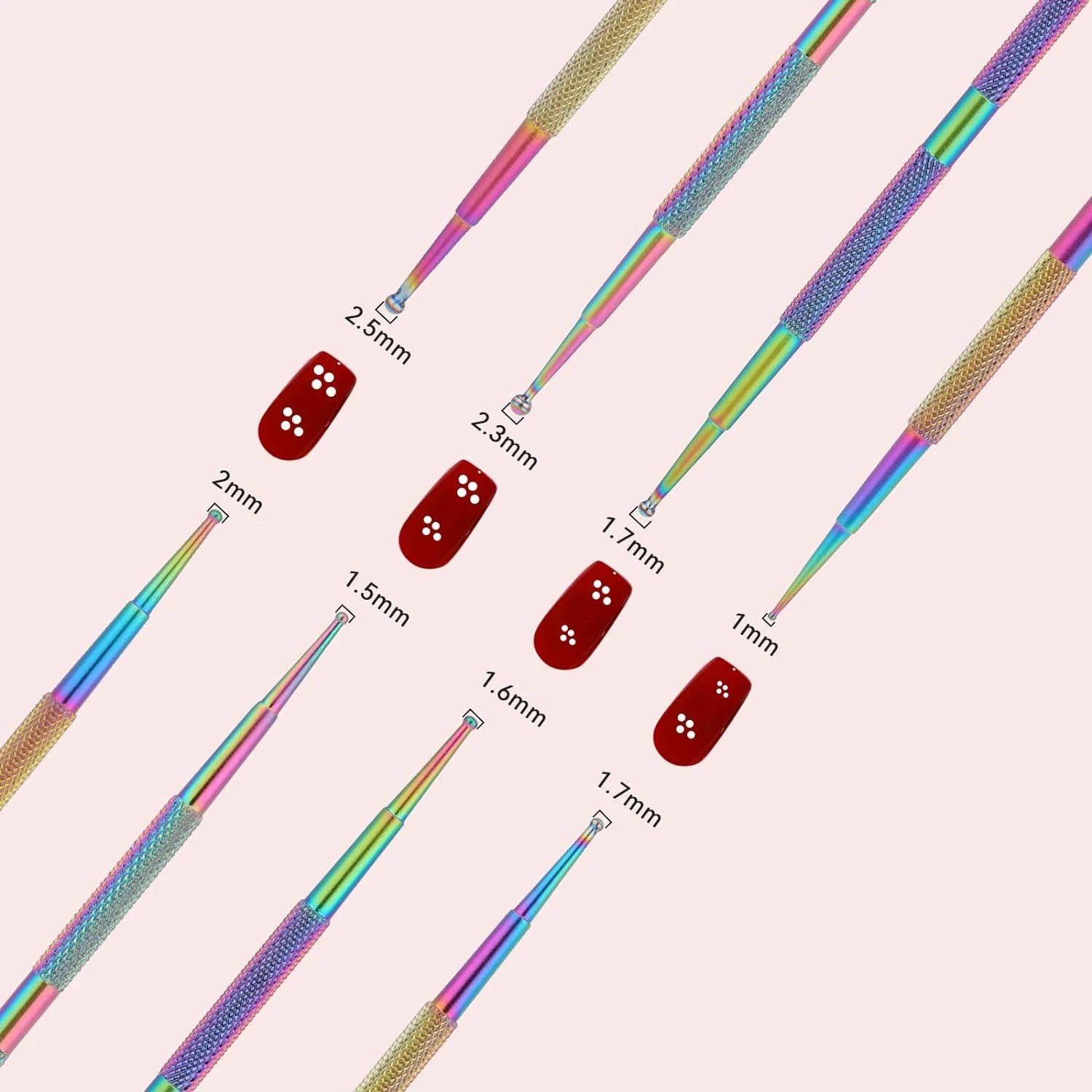 Unlock your creative potential with this versatile Nail and Clay Art Dotting Tools Set - Perfect for DIY Manicures and Sculpture 4
