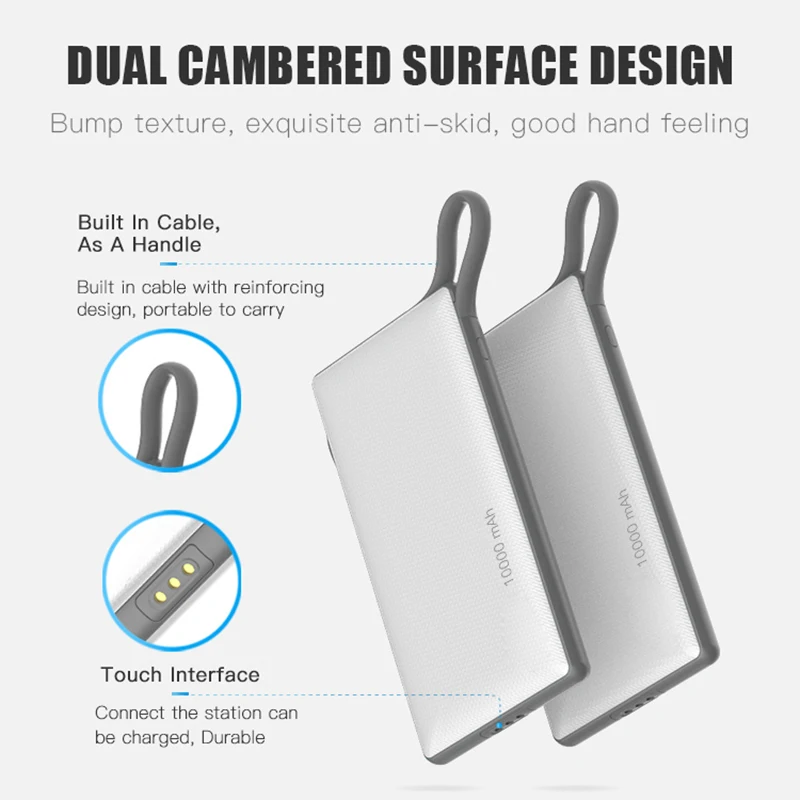도마스 공유 파워뱅크 6개 10000mAh 대용량 고속 충전 파워뱅크 내장 데이터 케이블 휴대폰용
