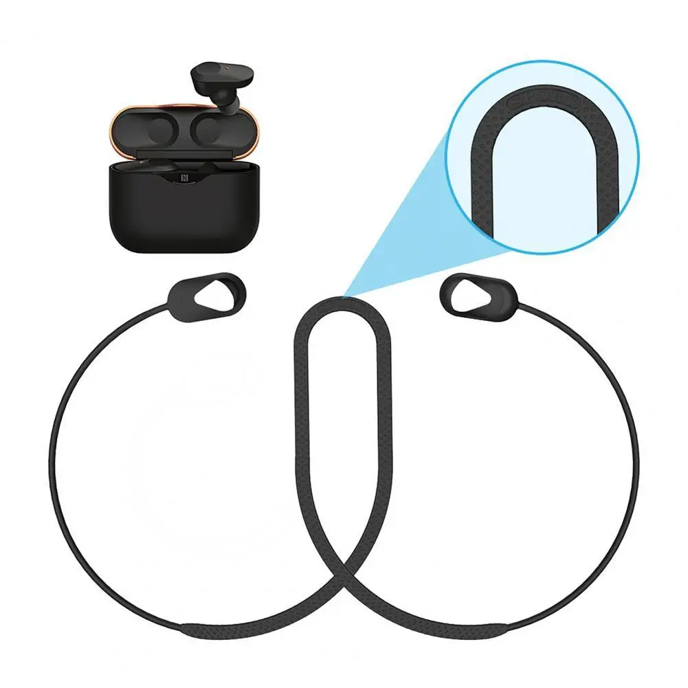 

Earphone Anti lost Strap Practical Silicone Neck Around Bluetooth compatible Earbud Strap for WF 1000XM3