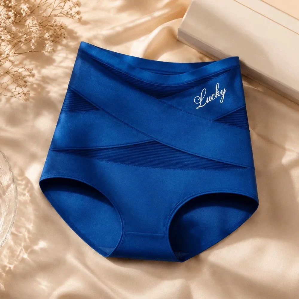 Underpants High Waist Postpartum Shapers Mesh Cross Underwear Tummy Control Panties Ice Silk Seamless Body Shaper Postpartum