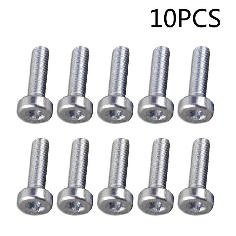 

For STIHL Chainsaw Bolts Silver Portable Reliable Iron Kit Parts Tools 10pcs 5mmx18mm 9022 340 1010 9022 371 1020