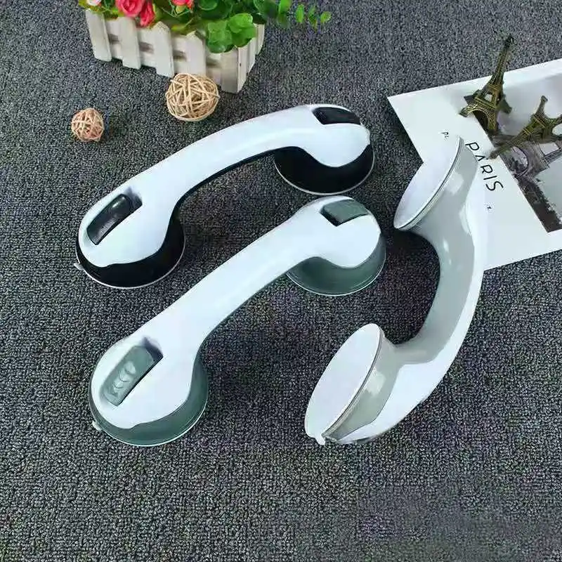 Bathroom Handrail Shower Handle Grab Bars Nail Free Suction Cup Handrail Suction Wall Glass Door Handle Bathroom Door Handle Senior Citizen Handrail Bathroom
