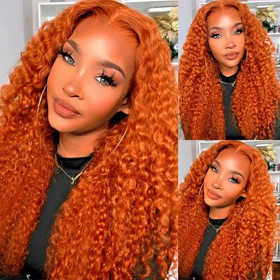 #350 Ginger Color Brazilian Water Wave Human Hair Bundles Unprocessed Virgin Hair Extensions Cheap Weave 10-30 Inch Bundles