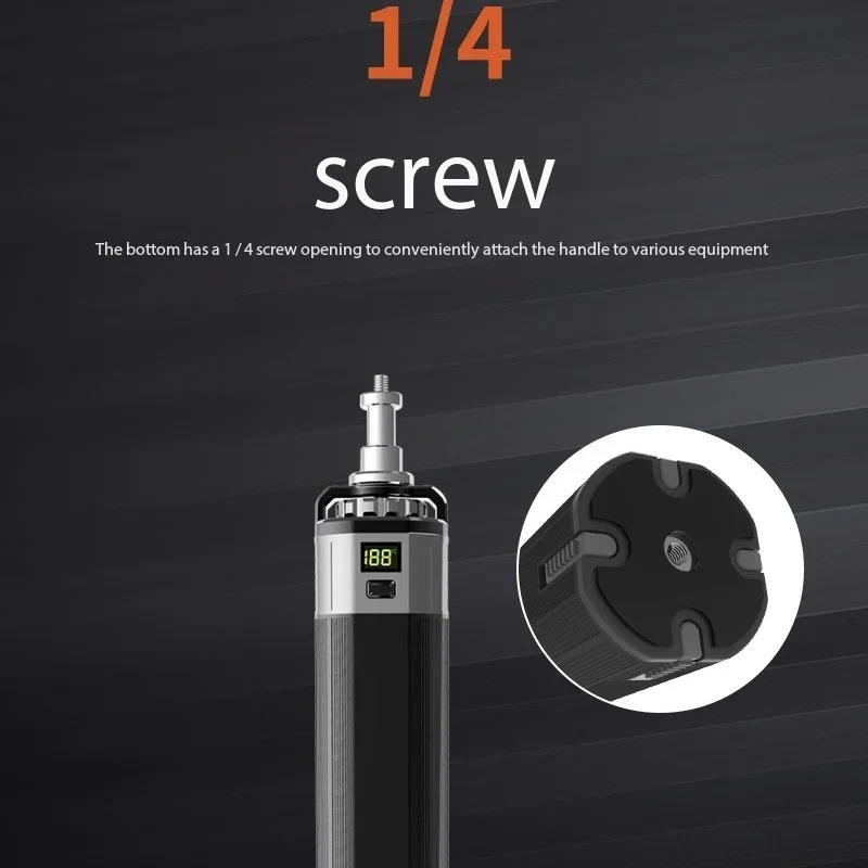 5000mAh Battery Handle Power Supply with 1/4 Threaded Type-c D-TAP Power Handle For Photography Light LED Video Lights