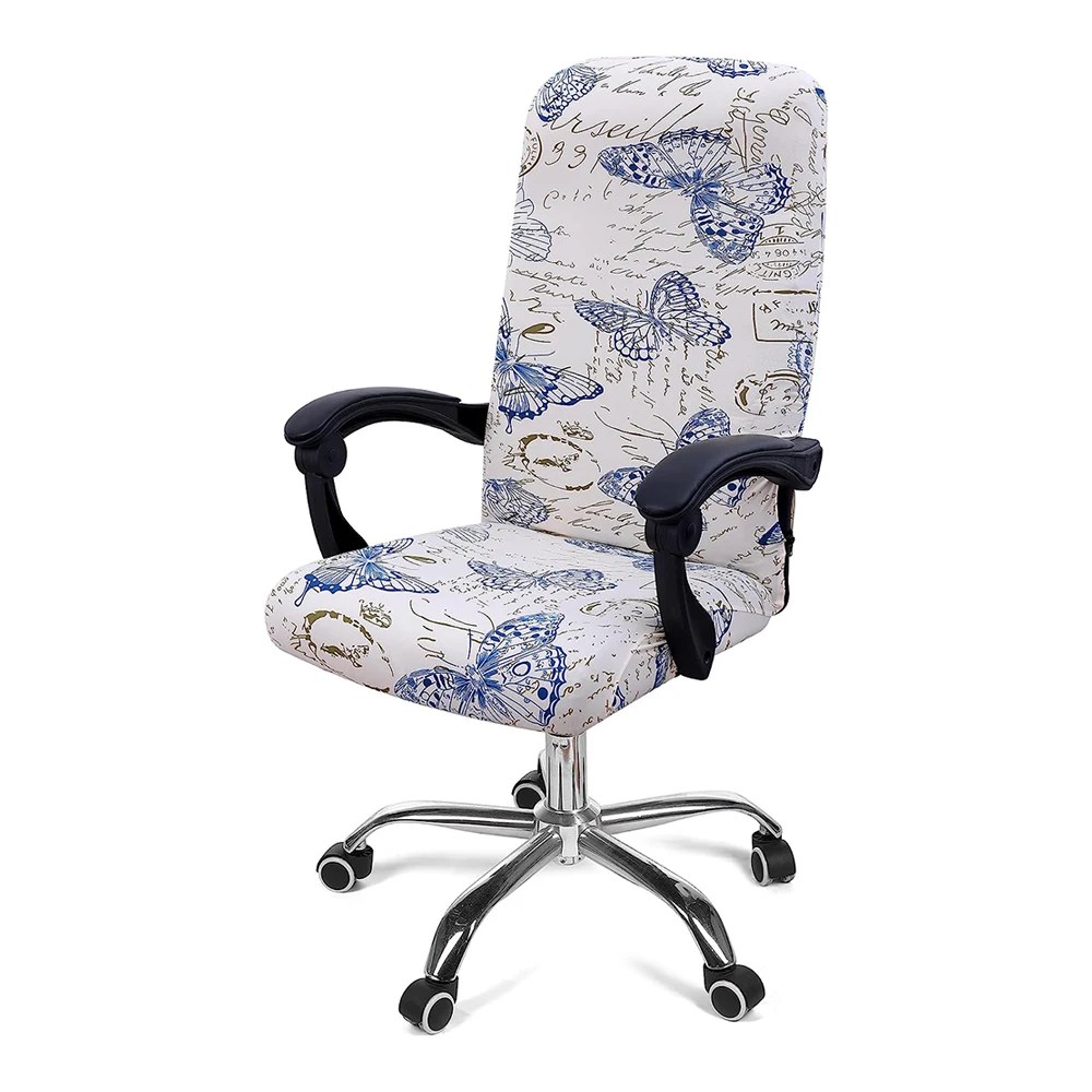 Universal Stretch Office Chair Slipcover - Soft, Removable, Washable, Anti-Dust Spandex