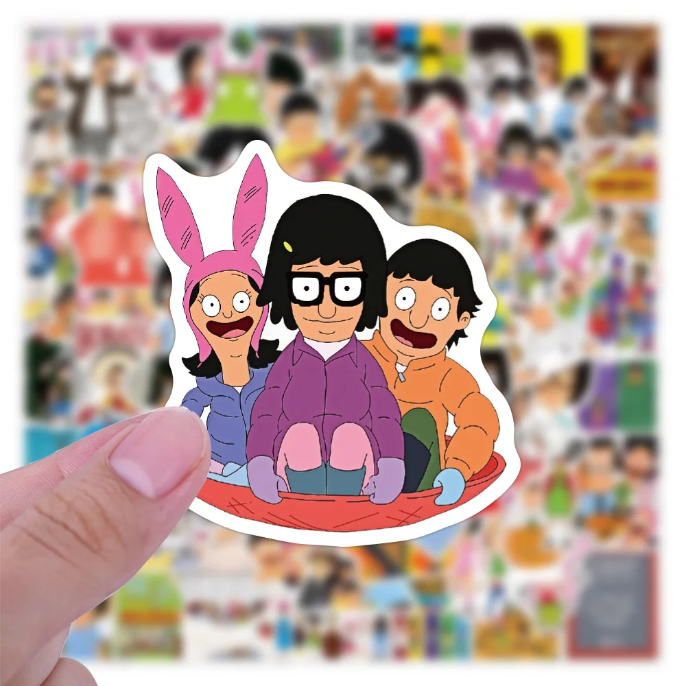 Colorful Cartoon Stickers Pack for Personalizing Laptops, Skateboards, and More