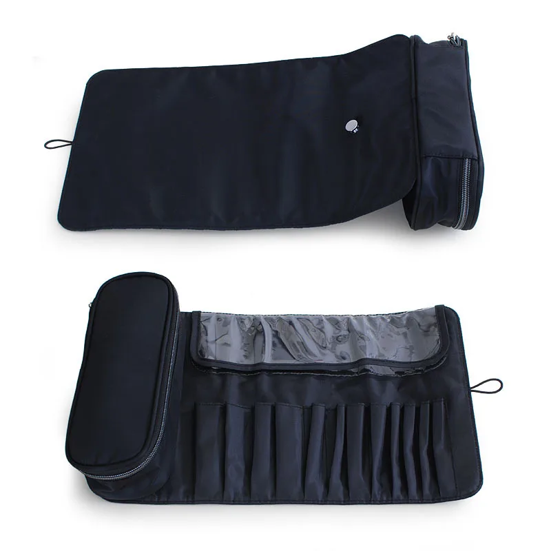 Makeup Organizer Makeup Bag Women's Cosmetic Brush Bag Travel Organizer Makeup Brushes Fold Tools Rolling Bags Waterproof Nylon Case