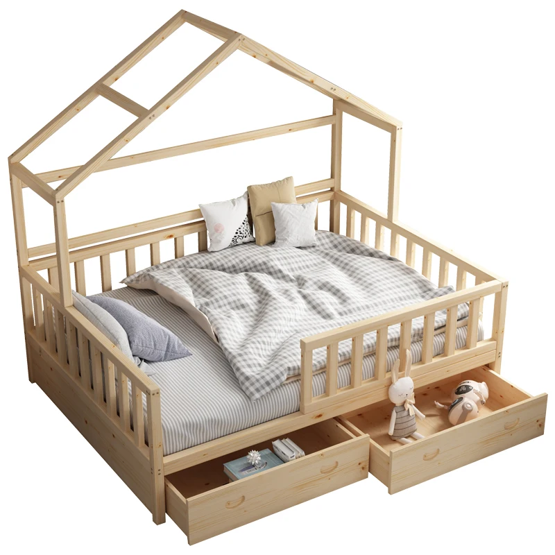 

Furniture Kids Bed Twin Canopy Bed Baby Bed Wood Children