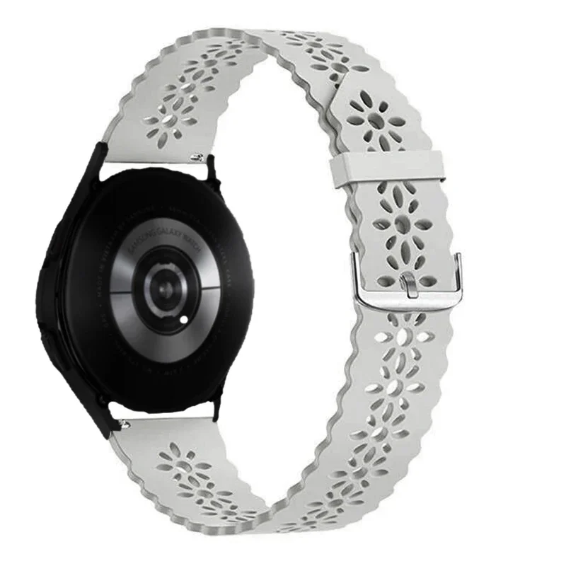 thumbnail image 1 of Correa deportiva con cordón para Samsung Galaxy Watch 7/4/5 Pro/6 Classic/Active 2, correa de silicona de 20 mm y 22 mm para mujer, pulsera Huawei GT 4-3-2-2e, 1 of 5