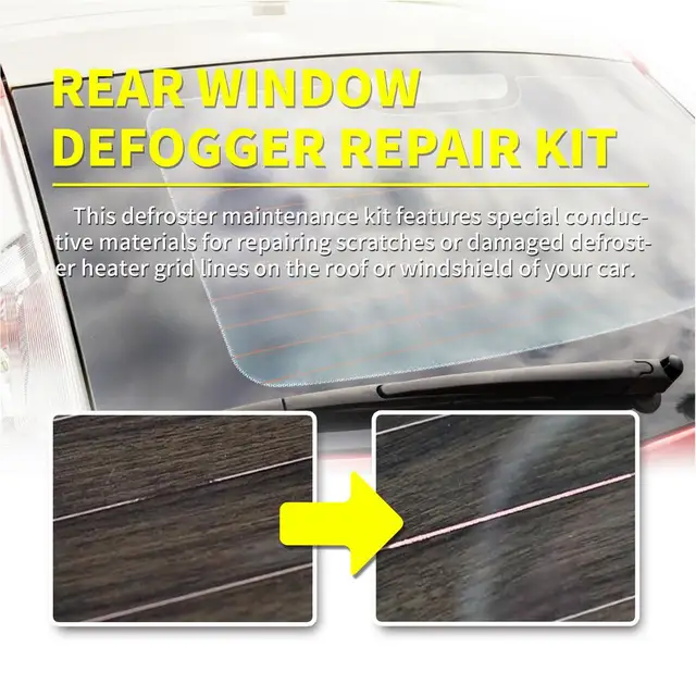 Car Rear Window Defogger Repair Kit Diy Quick Scratched Broken Defroster  Heater Grid Lines High-quality Care Accessories Jb51-3