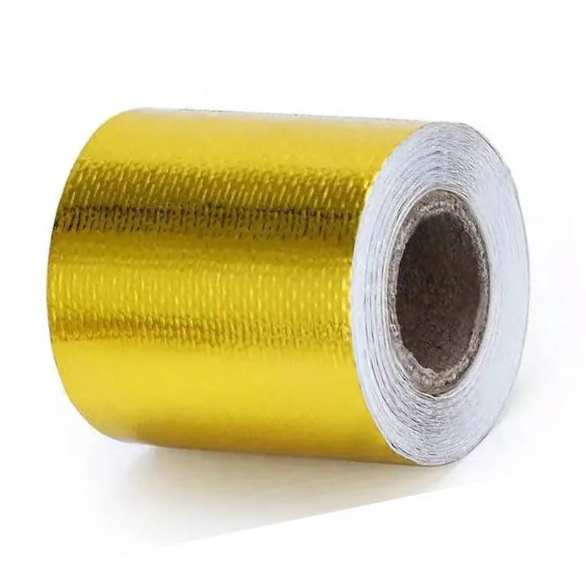 Fiberglass heat wrap tape Car Motorcycle Thermal Glass Fiber Effective Heat Reduction Exhaust Wrap High Temperature Resistance Pipe Header