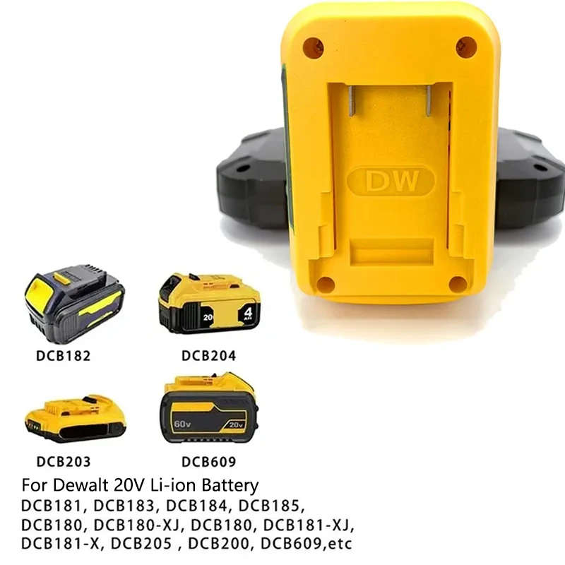 รูปสินค้า ไฟฉาย LED พร้อม USB สำหรับแบตเตอรี่ Dewalt ปรับความสว่างได้ 3/4/5/8 นิ้ว