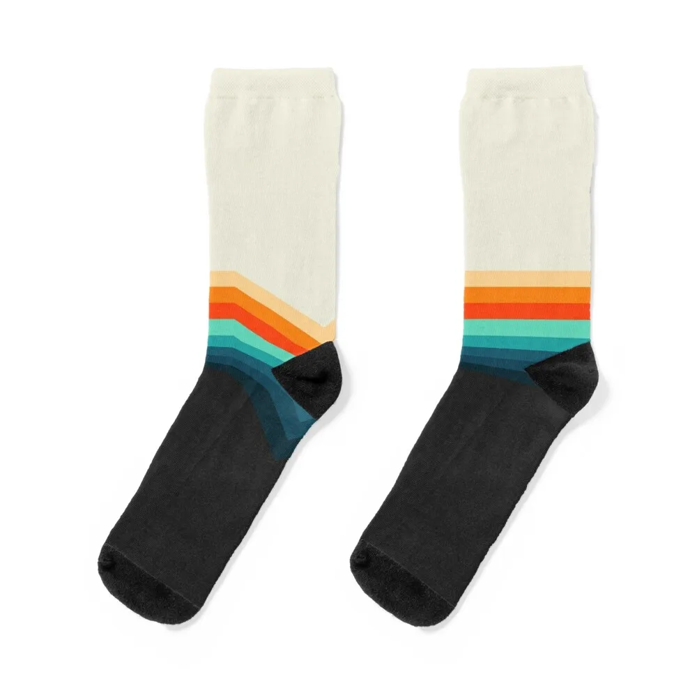 Retro Stripes Socks halloween socks football socks Cartoon characters socks Non-slip stocking Men Socks Luxury Brand Women's park city circle graphic retro stripes gold socks men socks bamboo socks men