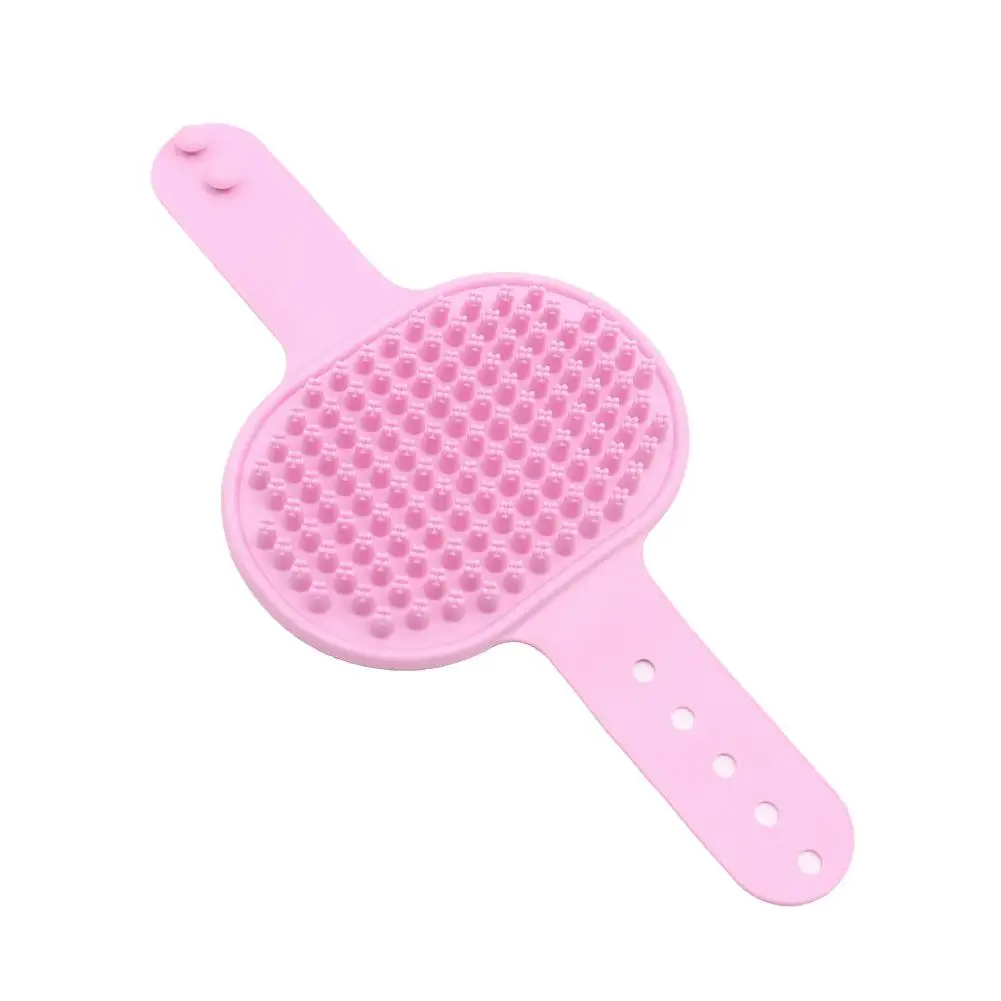 Pet Bath Massage Brush Silicone Scrub Bath Gloves Adjustable And Fixed For Massage And Cleaning Hair Suitable For Cats