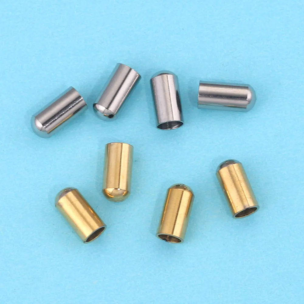 30 Stück Edelstahl-Lederband-Armbänder, Verschluss, Crimp-Spitze, Endkappen für Armbandverbinder, Schmuckherstellung, Zubehör – Detail 5