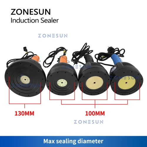 ZONESUN 휴대용 유도 밀봉기, 휴대용 전자기 병 밀봉 기계, 알루미늄 호일 뚜껑, 플라스틱 바이알 ZS-DL800 5