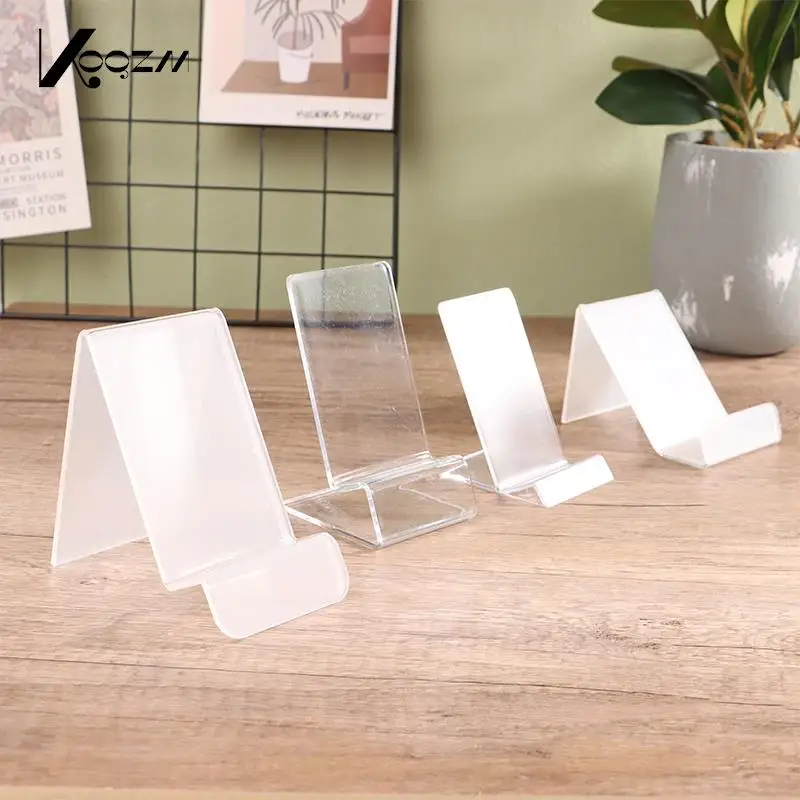 

Прозрачный акриловый держатель для телефона, мини портативный стенд для дисплея, стойка для дисплея сотового телефона