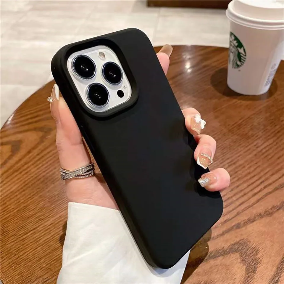 thumbnail image 1 of Original Liquid Silicone Case For iPhone 15 14 13 12 11 Pro Max Shockproof Soft Back Cover For 14 15 Plus Cute Cases Accessories, 1 of 5