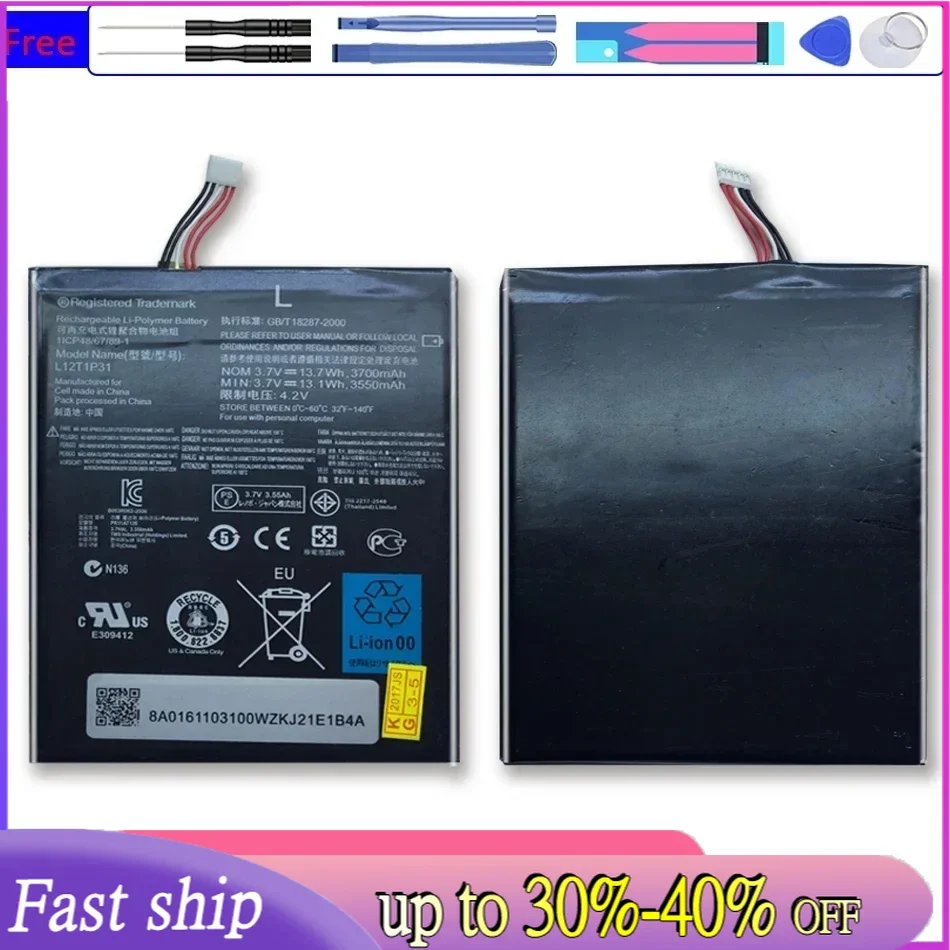 For Lenovo A2107 Tablet Battery L12T1P31 3700mAh Slim & Reliable