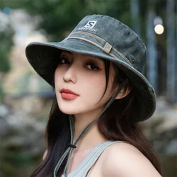 Atmosphere Style Sun Hat for Women, Spring and Summer Sunshade Fisherman Hat for Mountaineering, Camping, Travel, and Outdoor