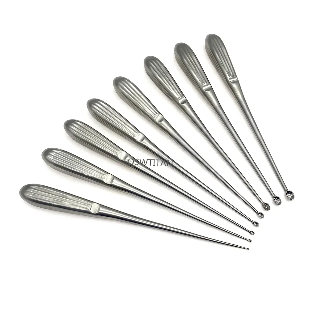 1pc 1-7mm Bone Curette Stainless Steel Orthopedics Surgical Instruments orthopedic instruments