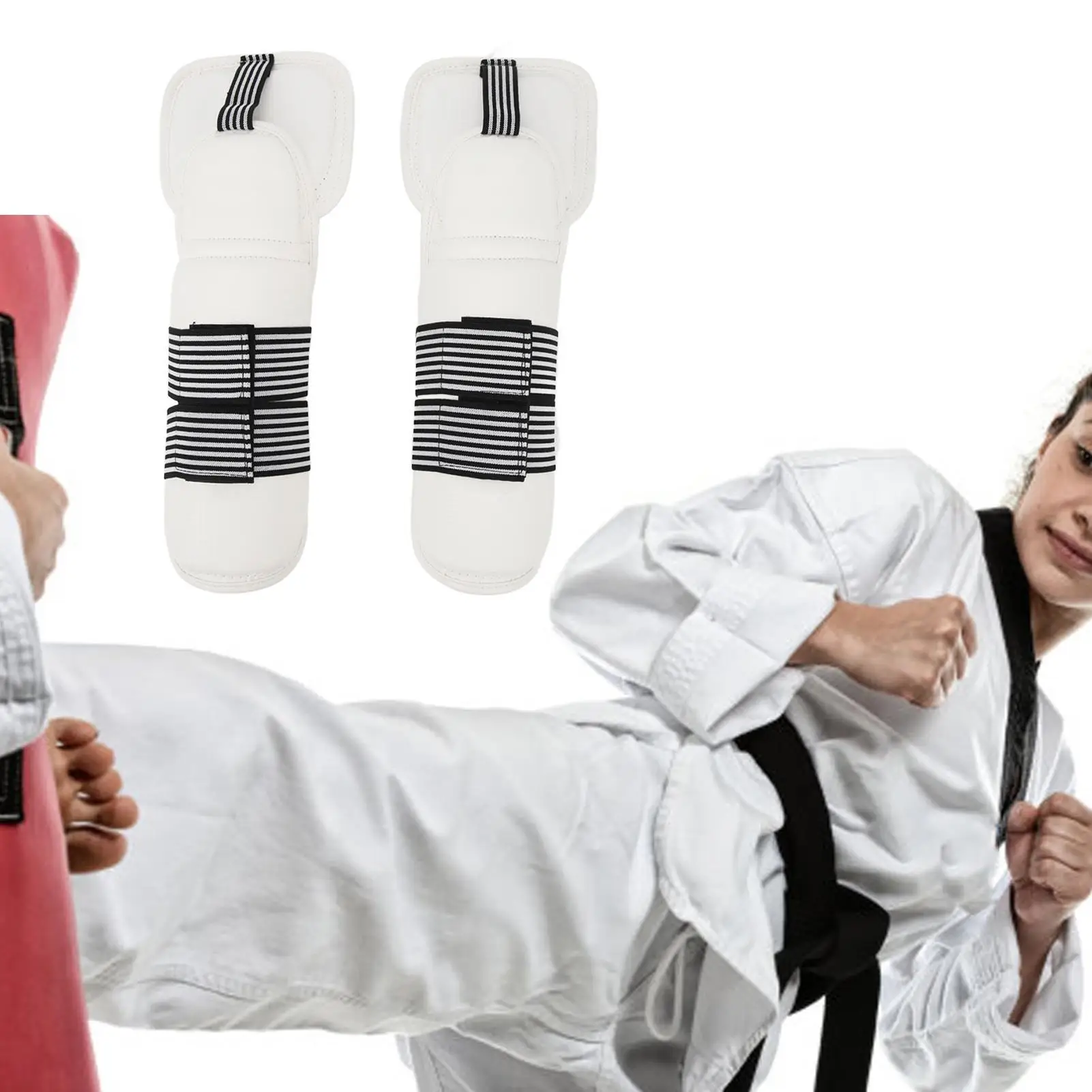 Kickboxing Elbow Protectors PU Matte EVA Foam Flexible Arm Protectors for Taekwondo for competition female Gift
