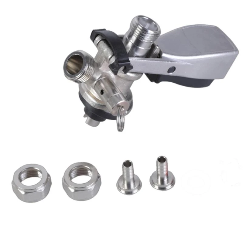 Stainless Steels Beer Kegs Tap Distributor Coupler 5/8inch Beer Kegs Coupler Enduring