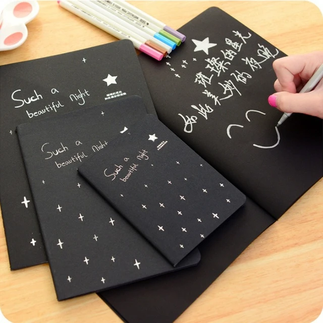 Bulk Buy China Wholesale Creative Notepad Hand Drawn Blank Black