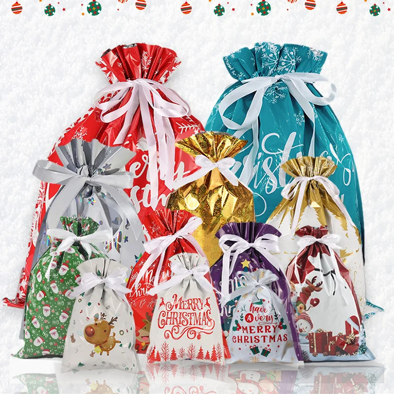 Christmas Gift Bags for Party Candy Cookie Wrap