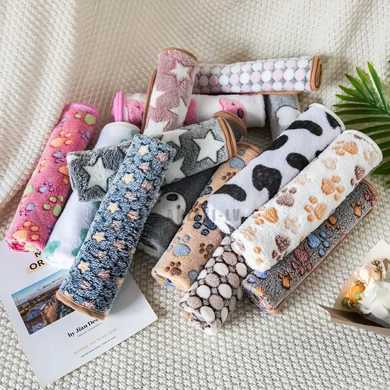 부드러운 푹신한 강아지 S-XL 담요, 겨울 절연 고양이 커버 담요, 편안한 수면 시트, 애완 동물 용품