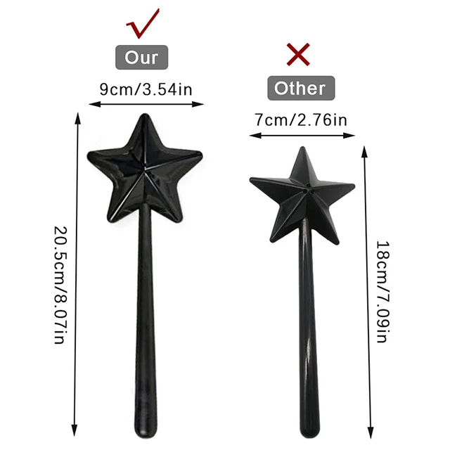 Star Salt And Pepper Shakers Refillable Magic Star Magic Wand Spice  Dispenser Crusher Set Kitchen And Dining Grilling Supplies - AliExpress