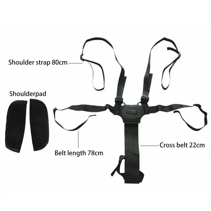 77HD Baby Universal 5 Point Harness High Chair Safe Belt for