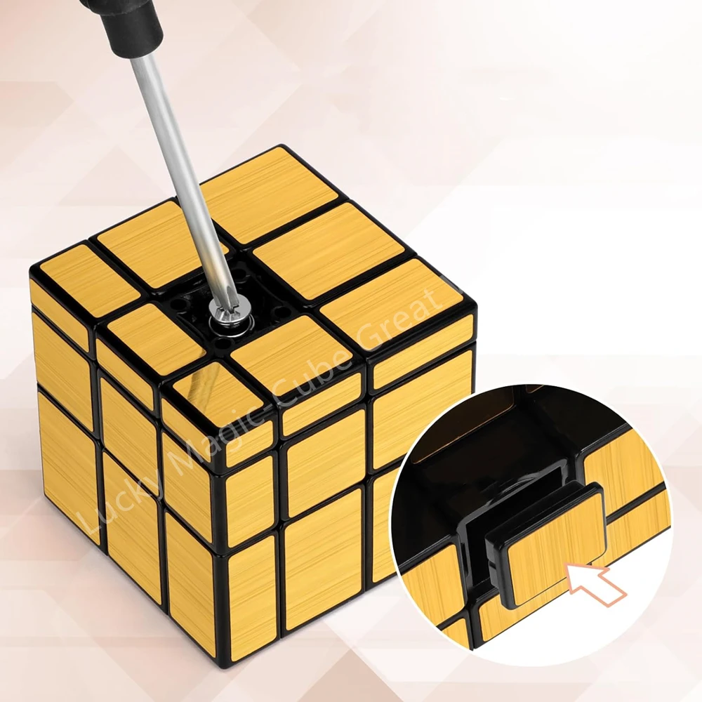 QiYi Multiple Options 2x2/3x3 Mirror Cube Gold Silver Brushed Magic Cube Speed Professional Puzzle Cubo Magico Toys speed cube magic cube puzzle puzzle cube magic puzzle toy puzzle toys