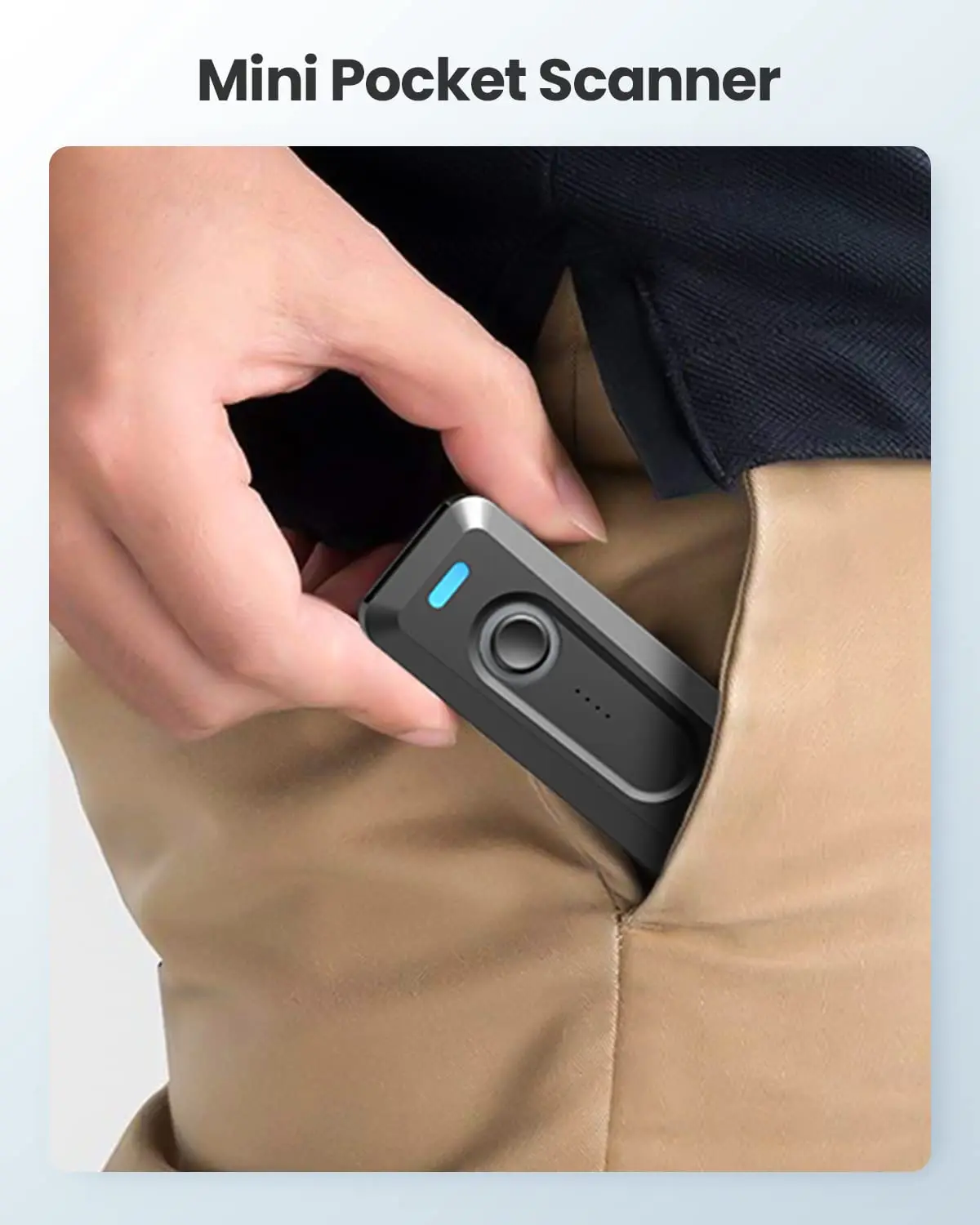 Scanner di Codici a Barre Mini Eyoyo USB Cablato/Bluetooth/Wireless 2.4G, Scanner 1D 2D, Lettore di Codici QR PDF417 EAN13 Data Matrix - immagine 3