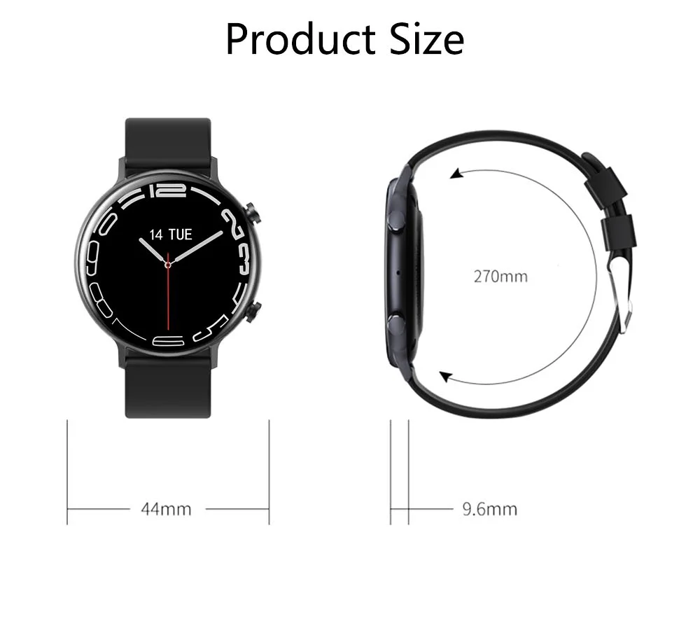 2022 Fashion Smart Watch Men Fitness Bracelet Heart Rate Blood Pressure Monitoring Sports Tracker Call Smartwatch Gift for Women