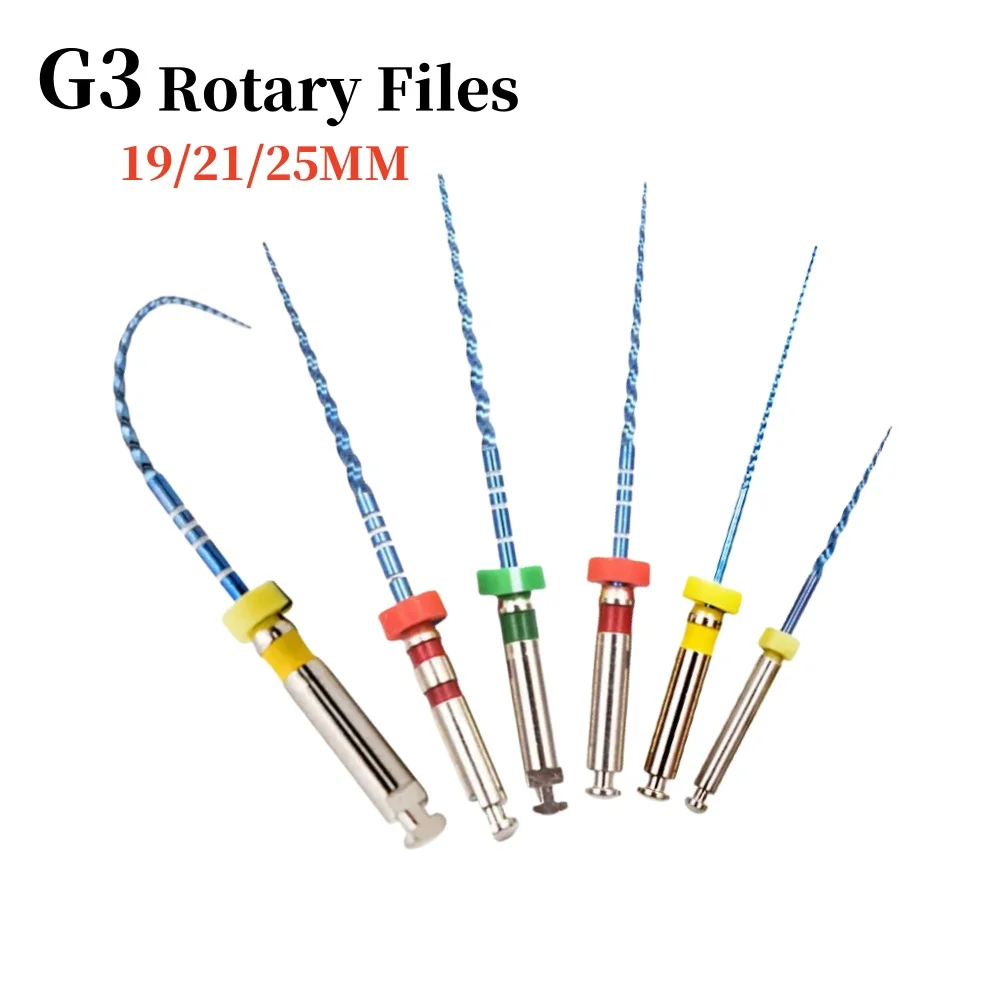 Nickel titanium root canal dental 02 04 06 taper endo files Blue