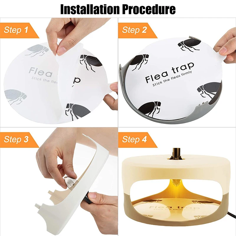 Piège À Puces Pour L'intérieur De Votre Maison, Piège À Lumière Anti-puces,  Tueur De Mouches D'intérieur, Lumière Chaude Et UV LED, Kit D'outils De  Lutte Contre Les Puces Pour L'infestation De Puces - Temu France