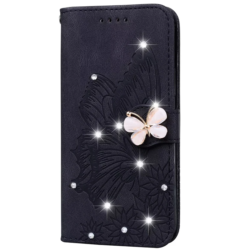 Sparkling Glitter Leather Wallet Phone Case
